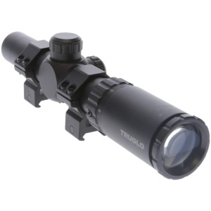 TRUGLO TruBrite 30 Hunter 30mm Compact Waterproof, Shockproof, Fogproof Gun Hunting Scope, 1-4 x 24mm, Matte Black