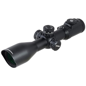UTG 3-12X44 30mm Compact Scope, AO, 36-color Mil-dot, Rings , Black