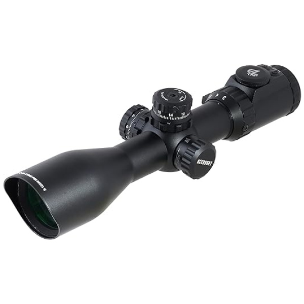 UTG 3-12X44 30mm Compact Scope, AO, 36-color Mil-dot, Rings , Black
