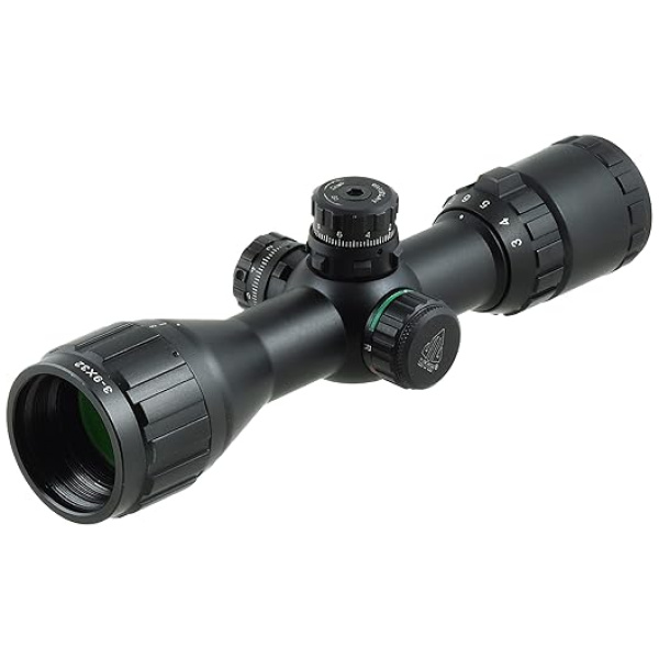 UTG 3-9X32 1" BugBuster Scope, AO, RGB Mil-dot, QD Rings , Black