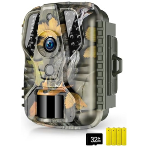 Vikeri Mini Trail Camera - Game Camera 20MP 1080P with Night Vision Motion Activated Waterproof, Hunting Camera 0.2s Trigger Time for Wildlife...