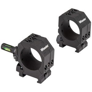 Wheeler 2 Piece Picatinny Rail Scope Rings with Flat Top, 6-Hole Design and Integrated Anti-Cant Indicator for Leveling, Shooting and Gunsmithing