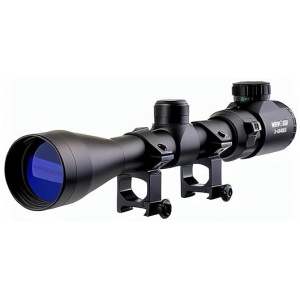 WIPBOTEN 3-9x40 Rifle Scope Red & Green Illuminated Optical Gun Scope for Hunting with 20mm Rail Mounts